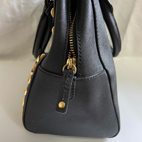 Michael Kors Black Studded Handbag - Picture 2 of 8